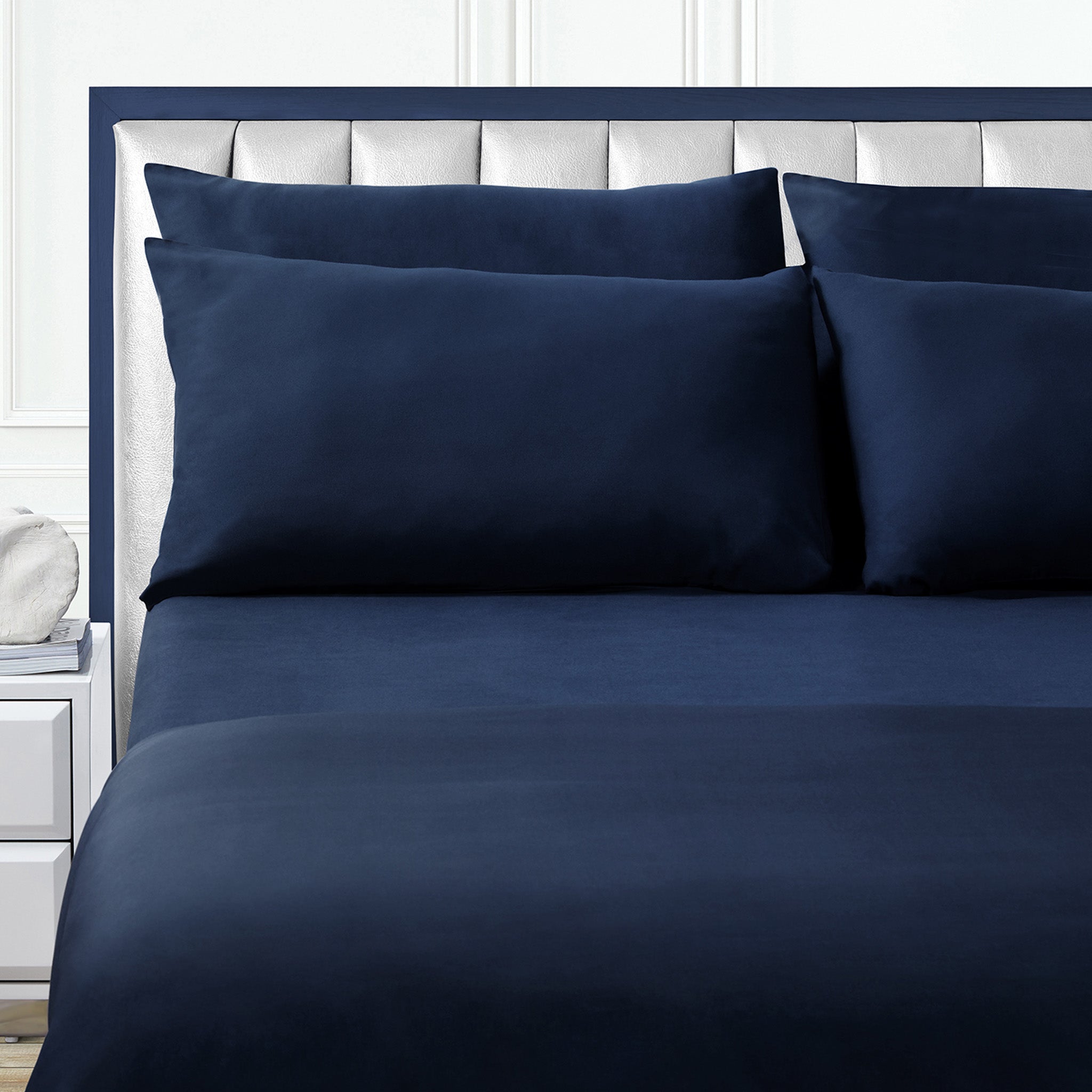 Isselle Auden Bed sheet set & duvet cover | Midnight Blue